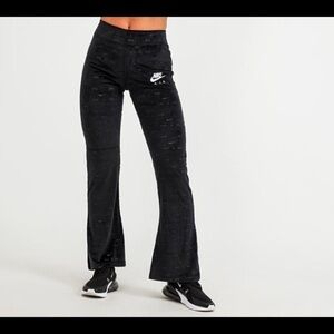 Nike velour flared pants size xl